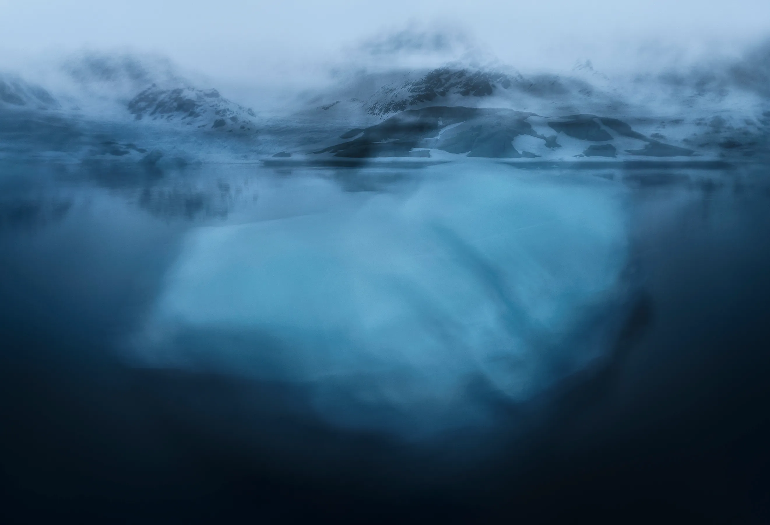 Abstrakte Gletscher Fotografie